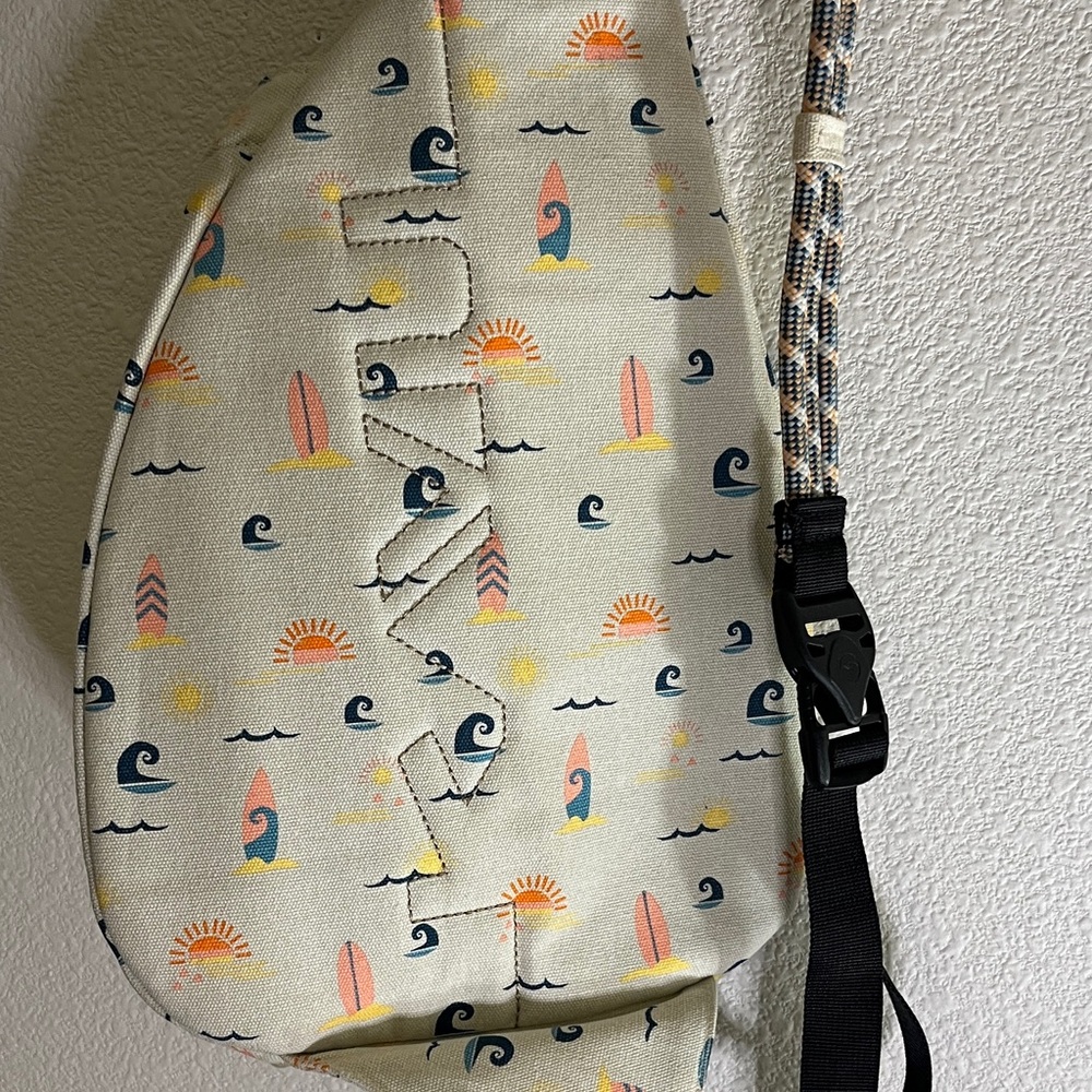 Kavu Cream Sling Bag with Surfboard Print - Picture 11 of 11